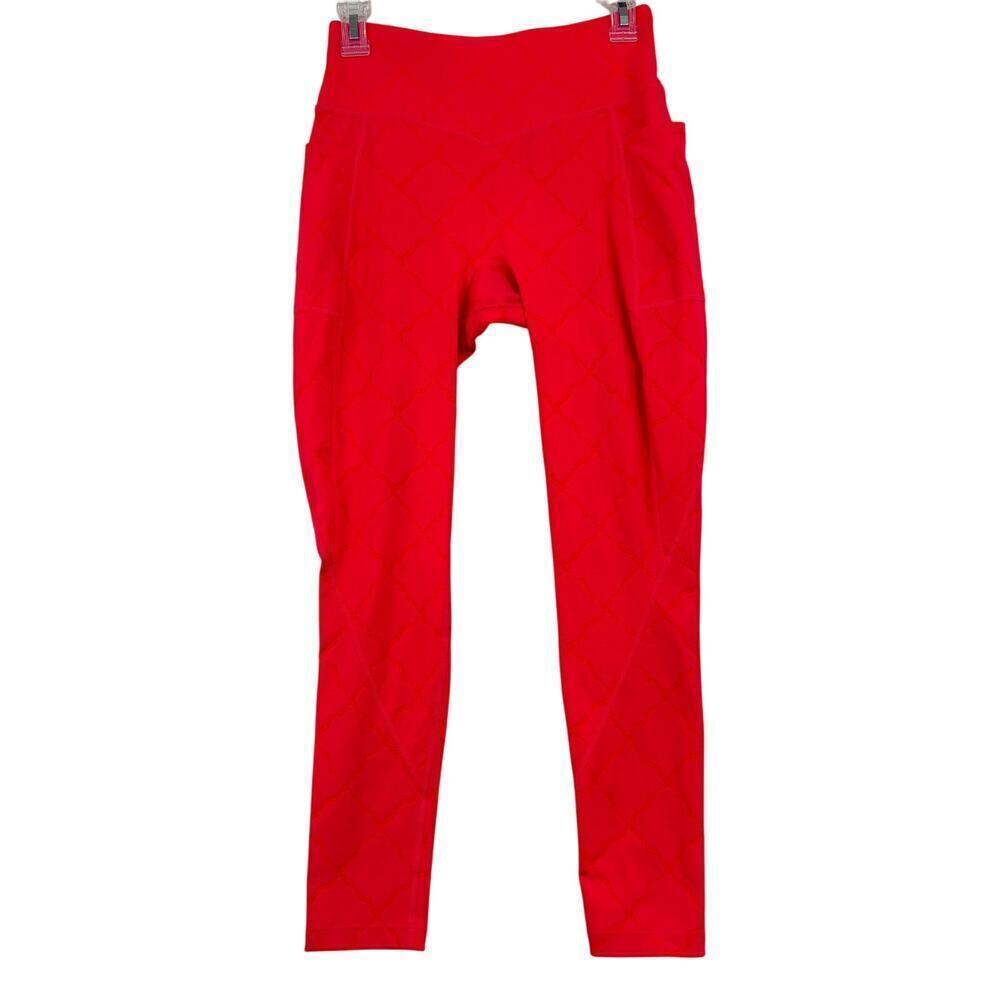 Shefit Boss Leggings Size Luxe Coral 7/8  High‎ Rise Embossed Compression